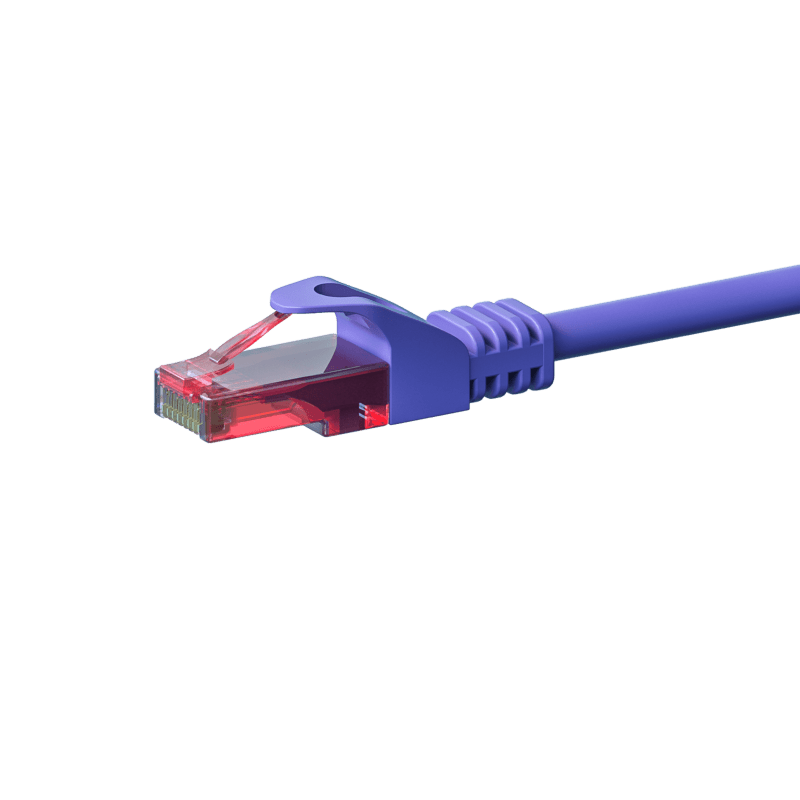CAT6 Netzwerkkabel, U/UTP, 3 meter, Viollett, 100% Kupfer
