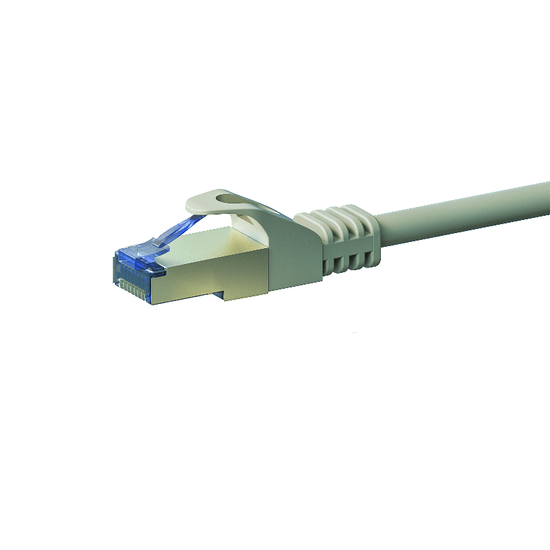 CAT 6a Netzwerkkabel LSOH - S/FTP - 0,25 Meter - Grau