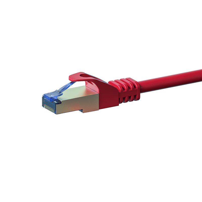 CAT 6a Netzwerkkabel LSOH - S/FTP - 1 Meter - Rot