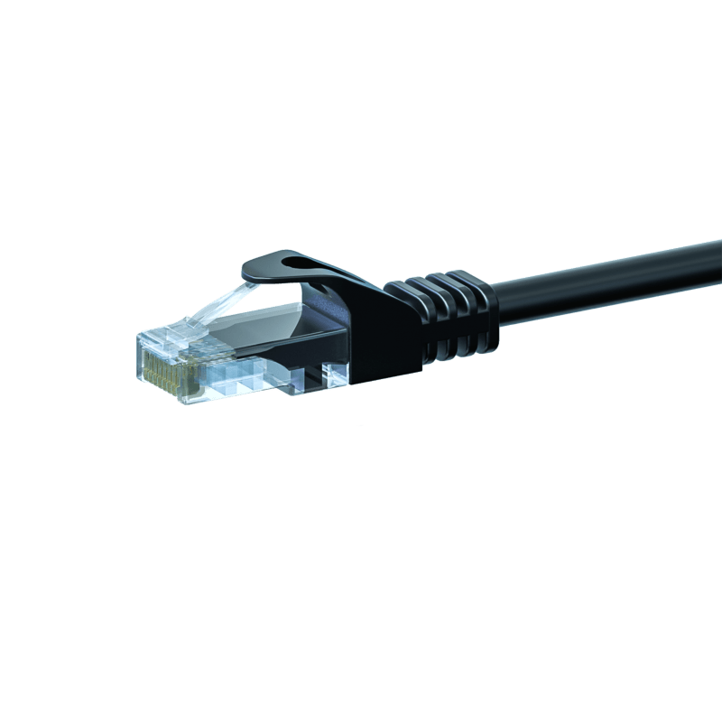 CAT 5e Netzwerkkabel U/UTP – 7,50 Meter - Schwarz - CCA