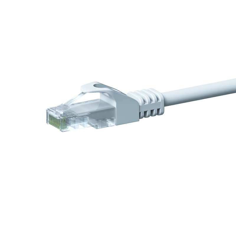 CAT 5e Netzwerkkabel U/UTP – 10 Meter - Weiß - CCA
