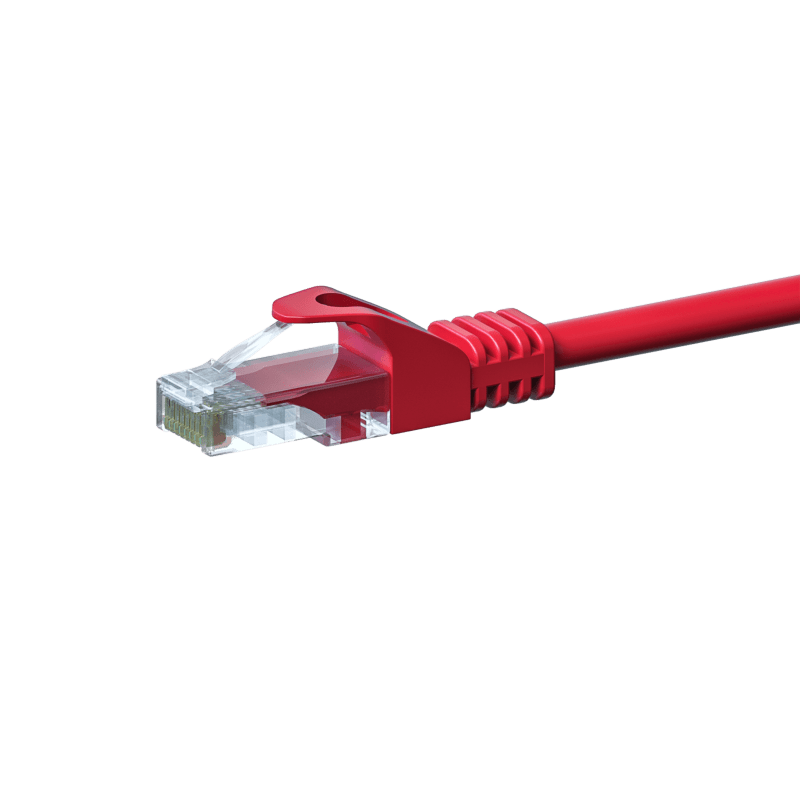CAT 5e Netzwerkkabel U/UTP – 1 Meter - Rot - CCA