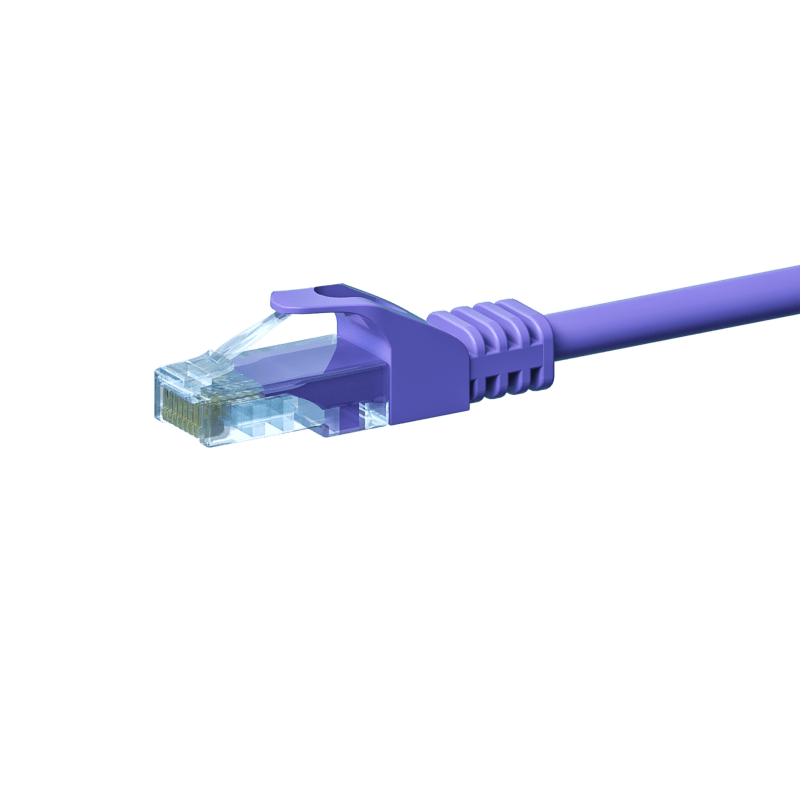 CAT 5e Netzwerkkabel U/UTP – 7,50 Meter - Violett - CCA