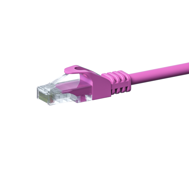 CAT 5e Netzwerkkabel U/UTP – 0.25 Meter - Rosa - CCA