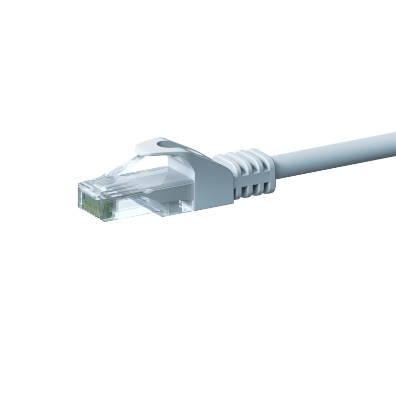 CAT 6 Netzwerkkabel U/UTP - 1 Meter - Weiß - CCA