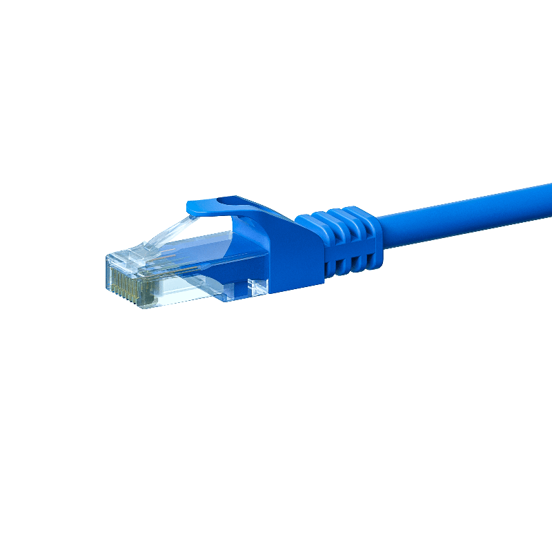 CAT 6 Netzwerkkabel U/UTP - 1 Meter - Blau - CCA