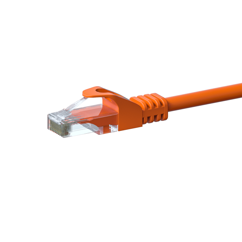 CAT 6 Netzwerkkabel U/UTP - 7,50 Meter - Orange - CCA