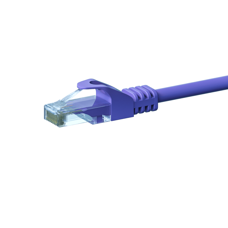 CAT 6 Netzwerkkabel U/UTP - 3 Meter - Violett - CCA