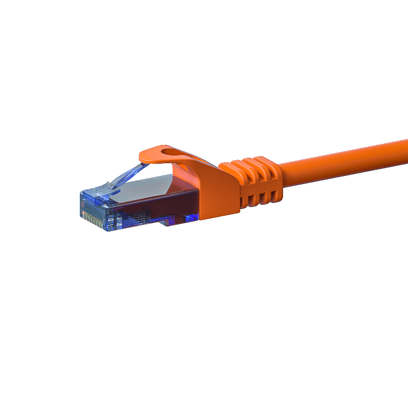 CAT6a Netzwerkkabel 100% Kupfer - U/UTP - 10 Meter - Orange