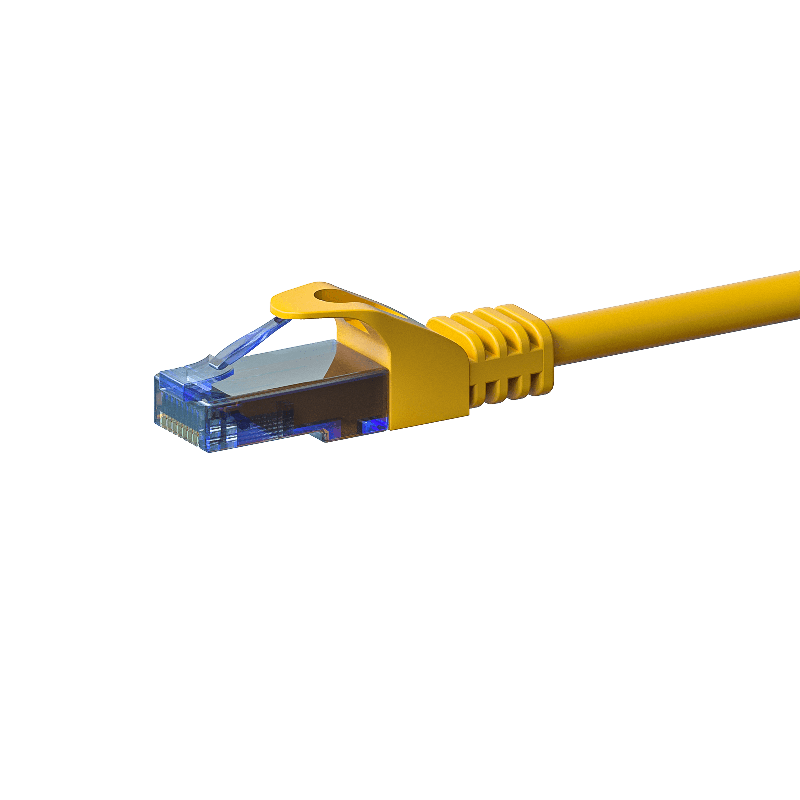 CAT6a Netzwerkkabel 100% Kupfer - U/UTP - 30 Meter - Gelb