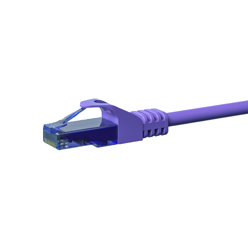 CAT6a Netzwerkkabel 100% Kupfer - U/UTP - 30 Meter - Violett