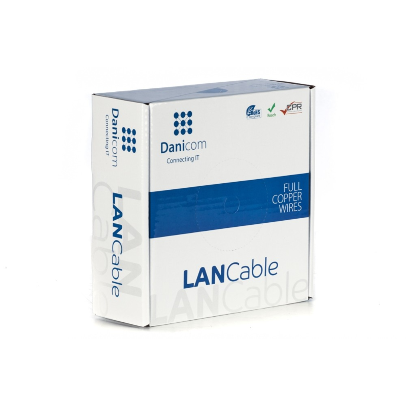 DANICOM CAT6A U/UTP 50m Flexibel - PVC (Fca)