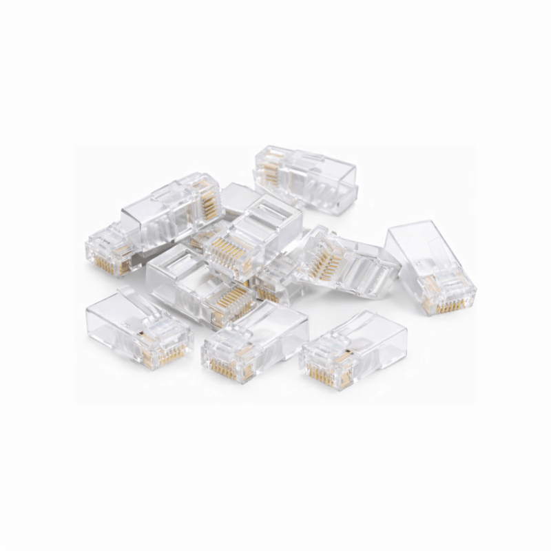 RJ45 CAT 6 Netzwerkstecker – für massive UTP Kabel - 10 Stück